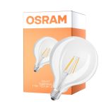 Osram LED Superstar E27 Globe G125 Filament Klar 11W 1521lm - 927 Ekstra Varm Hvid | Bedste Farvegengivelse - Erstatter 100W