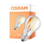 Osram Classic LED E27 Pære filament 2.5W 525lm - 830 ekstra varm hvid