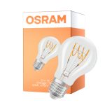 Osram Vintage 1906 LED Classic Slim E27 Pære Filament Klar 4.8W 470lm - 827 Ekstra Varm Hvid | Dæmpbar - Erstatter 40W