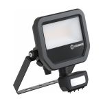 Ledvance LED Projektør Aluminium Sort 17W 2200lm 100D - 830 Varm Hvid | IP65 - Bevægelses- Og Lyssensor - Symmetrisk