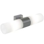 Nordlux Tangens Vægbelysning Glas og Metal Grå | IP44 - Egnet til 2x E14