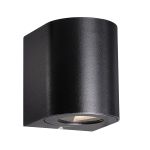 Nordlux Canto 2 Vægbelysning Aluminium Sort Up & Down 10.6W 500lm - 830 Varm Hvid