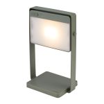 Nordlux Bordlampe Saulio Aluminium Grøn 3.5W 200lm - 830 Varm Hvid | IP44 - 3-Trin Dæmpbar - Solar