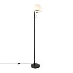 Nordlux Wilson Gulvlampe Glas og Metal Sort | Egnet til G9