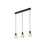 Nordlux Milford Mini 3-Rail Pendel Lampe Glas Sort | Egnet til 3x E14