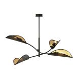 Emibig Loftlampe Lotus Stål Sort | Egnet til 4x E14 - Max 10W