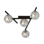 Emibig Loftlampe Smart Stål Sort | Egnet til 4x E14 - Max 10W