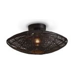 Good&Mojo Loftlampe Tanami Rattan Sort | Egnet til 1x E27 