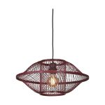 Good&Mojo Pendel Lampe Maui Bambus Burgundy S | Egnet til 1x E27 