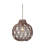 Good&Mojo Pendel Lampe Mendoza Bambus Burgundy S | Egnet til 1x E27 