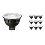 Fordelspakke 10x Philips Master LED Spot GU5.3 MR16 6.7W 410lm 10D - 927 ekstra varm hvid | bedste farvegengivelse - dæmpbar - erstatter 35W