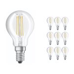 Fordelspakke 10x Ledvance Classic LED E14 Pære filament klar 4.2W 470lm - 927 ekstra varm hvid | bedste farvegengivelse - dæmpbar - erstatter 40W