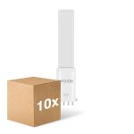 Fordelspakke 10x Noxion Lucent PL-S LED  4.3W - 830 Varm Hvid | 4-Pinde - Erstatter 9W