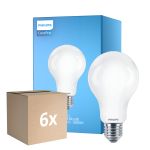 Fordelspakke 6x Philips Corepro LED Pære E27 Pære matt 17.5W 2452lm - 840 kold hvid | erstatter 150W