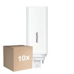 Fordelspakke 10x Philips CorePro PL-T LED Pære HF 6.5W - 840 Kold Hvid | 4-Pinde - Erstatter 18W