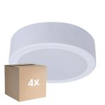 Fordelspakke 4x Philips LED downlight DN065C Metal Hvid 12W 1200lm 110D - 830 varm hvid | 175mm - Udsnit 150mm - IP20