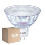Fordelspakke 10x Philips Master LED Spot GU5.3 MR16 7.5W 621lm 36D - 922-927 Dim To Warm | Bedste Farvegengivelse - Dæmpbar - Erstatter 50W