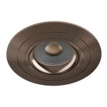 Noxion Forsænket Spot Logic MR16 Vipbar Skinnende Bronze | 92mm - Udsnit 80mm - IP20 - Inkl. GU10 Sokkel