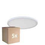 Fordelspakke 5x D'Lite Loftlampe Luma Hvid 22W 2000lm - 827 Ekstra Varm Hvid | IP44 - 42cm