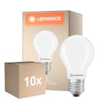 Fordelspakke 10x Ledvance Classic LED E27 Pære Matt 5.9W 806lm - 827 Ekstra Varm Hvid | Erstatter 60W