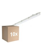 Fordelspakke 10x Philips LED Vandtæt Lysrender Ledinaire WT065C 30/53W 4100/6800lm - 840 Kold Hvid | 150cm - Ledningsgennemføring