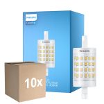 Fordelspakke 10x Philips CorePro LED R7S Linear 78mm Klar 7W 1000lm - 840 Kold Hvid | Erstatter 60W