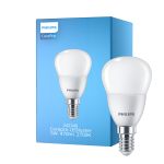 Philips Corepro LED Lustre E14 Kugle matt 5W 470lm - 827 ekstra varm hvid | erstatter 40W