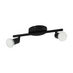 Eglo Loftlampe Buzz-LED Stål Sort 2x2.8W 2x250lm - 830 Varm Hvid | IP20 - Inkl. 2x GU10