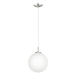 Eglo Pendel Lampe Rondo Stål Satin Nikkel | Egnet til E27