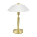 Eglo Bordlampe Solo 1 Stål Guld Hvid | IP20 - Egnet til 1x E14 