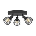 Eglo Loftlampe Sonni Stål Sort | IP20 - Egnet til 3x E14 