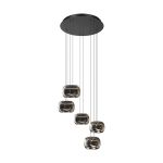 Eglo Pendel Lampe Hortunas Stål Sort 5.8W 690lm - 830 Varm Hvid | IP20 - Dæmpbar 
