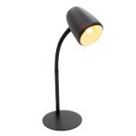Eglo Bordlampe Carlo Stål Sort | Egnet til 1x E14