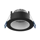 Noxion LED Spot Ares Dyb Sort 6W 540lm 927-940 3CCT - med Indre Ring Hvid | Udsnit 68mm