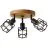 Brilliant Gwen Loftlampe Metal Træ Sort | 350mm - Egnet til 3x E14
