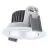 Ledvance LED spot Adjust Aluminium sølv 8W 680lm 36D - 930 varm hvid | Udsnit 68mm - IP20 - bedste farvegengivelse - dæmpbar