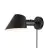 DFTP by Nordlux LED Vægbelysning Stay Aluminium Sort | Egnet til E27
