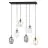 Emibig Loftlampe Astral Stål Sort | Egnet til 6x E14 - Max 10W