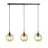 Emibig Pendel Lampe Cosmo Stål Sort | Egnet til 3x E14 - Max 10W
