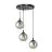 Emibig Pendel Lampe Cosmo Stål Sort | Egnet til 3x E14 - Max 10W