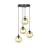 Emibig Pendel Lampe Cosmo Stål Sort | Egnet til 4x E14 - Max 10W