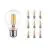 Fordelspakke 10x Noxion Lucent filament LED E27 Pære klar 7W 806lm - 827 ekstra varm hvid | dæmpbar - erstatter 60W