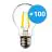 Fordelspakke 100x Noxion Lucent LED E27 Pære filament klar 4.5W 470lm - 840 kold hvid | erstatter 40W