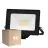 Fordelspakke 4x Noxion LED Projektør Beamy Aluminium Sort 20W 2200lm 100D - 830 Varm Hvid | IP65 - Symmetrisk 