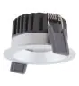Ledvance LED spot Fix Aluminium sølv 8W 680lm 36D - 930 varm hvid | Udsnit 68mm - IP44 - bedste farvegengivelse - dæmpbar