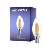 Noxion Lucent LED E14 Kerte filament klar 4.5W 470lm - 827 ekstra varm hvid | dæmpbar - erstatter 40W