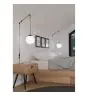 Eglo Pendel Lampe Rondo 3 Stål Sort | Egnet til E27