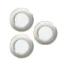 Fordelspakke 3x Eglo Forsænket Spot Fueva 6 Plast  Satin Nikkel 11.1W 1350lm - 827-840-865 CCT