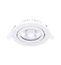 Noxion LED Vipbar Slim Spot Hvid Runde 6W 350lm 60D - 920-930 Dim To Warm | 85mm - IP54 - Dæmpbar - Bedste Farvegengivelse