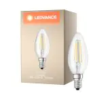 Ledvance Classic LED E14 Kerte filament klar 4W 470lm - 827 ekstra varm hvid | erstatter 40W